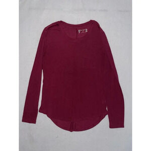 Red Camel Women's Size‎ Large Pullover Lightweight Pocket Shirt Top Cotton Red